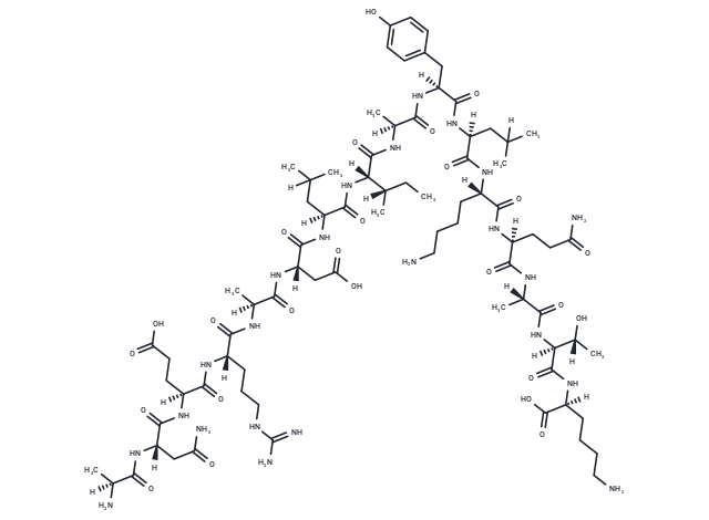 Cytochrome c fragment (93-108) Chemical Structure
