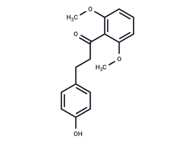 1-(2,6-dimethoxyphenyl)-3-(4-hydroxyphenyl)propan-1-one Chemical Structure