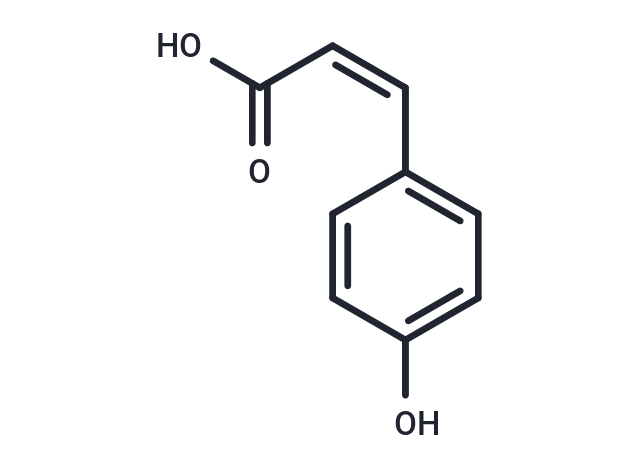 Cis-4-Hydroxycinnamic Acid Chemical Structure