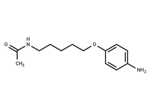 Acetamide, N-(5-(p-aminophenoxy)pentyl)- Chemical Structure