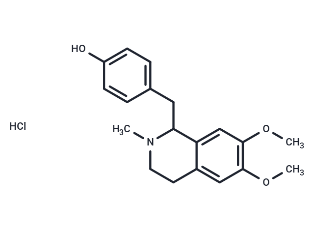 Armepavine hydrochloride, (+/-)- Chemical Structure