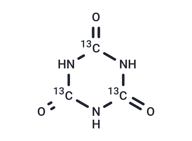 Cyanuric acid-13C3 Chemical Structure