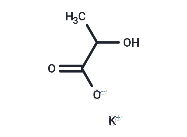 Lactate potassium Chemical Structure