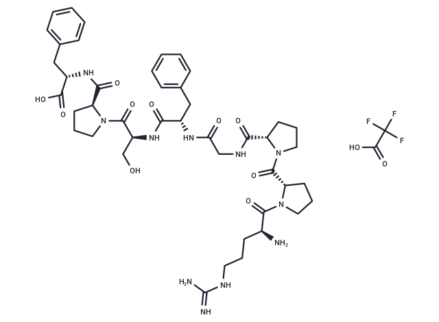 TargetMol Chemical Structure [Des-Arg9]-Bradykinin TFA