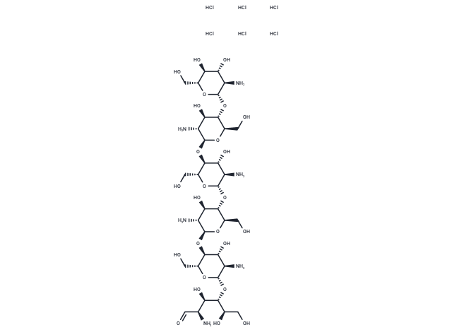 Chitohexaose hexahydrochloride Chemical Structure