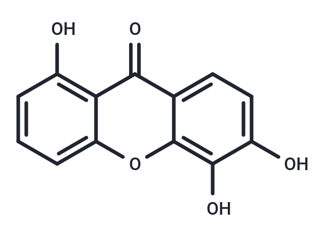 1,5,6-Trihydroxyxanthone Chemical Structure