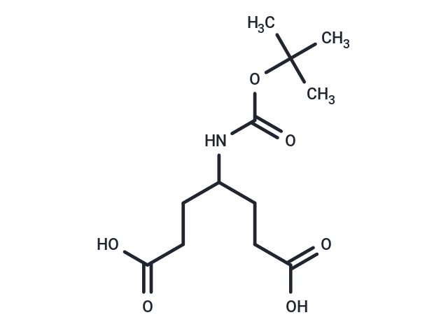 4-(N-Boc-amino)-1,6-heptanedioic acid Chemical Structure