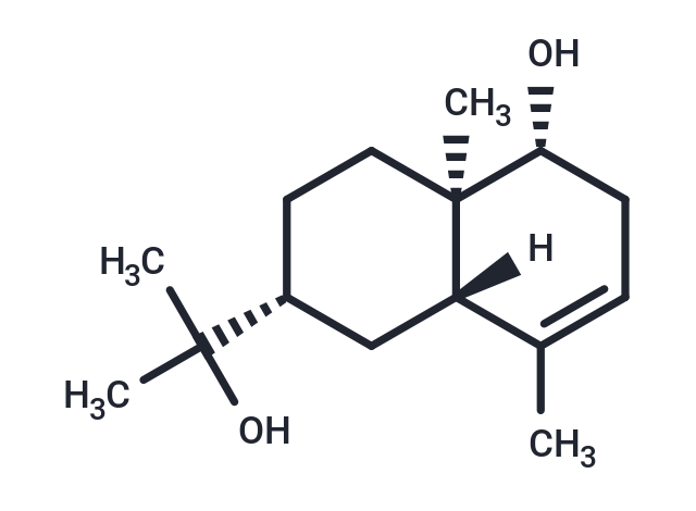 3-Eudesmene-1beta,11-diol Chemical Structure