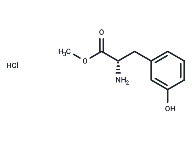 TargetMol Chemical Structure (S)-Methyl 2-amino-3-(3-hydroxyphenyl)propanoate hydrochloride