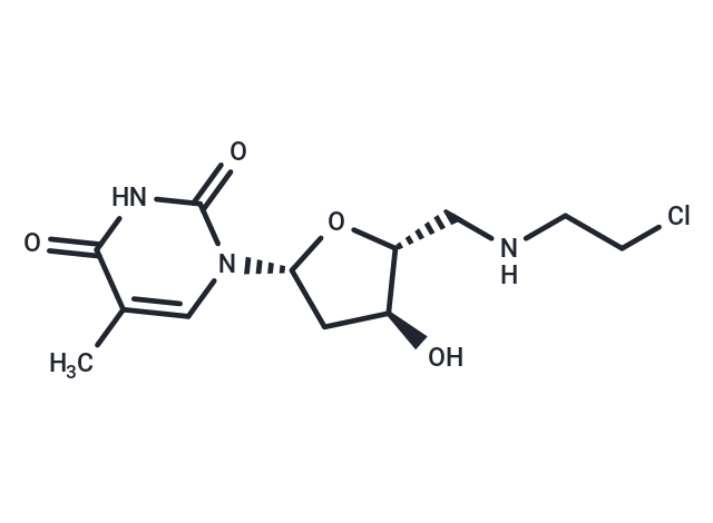 5’-Deoxy-5’-N-(2-chloroethyl)aminothymidine Chemical Structure