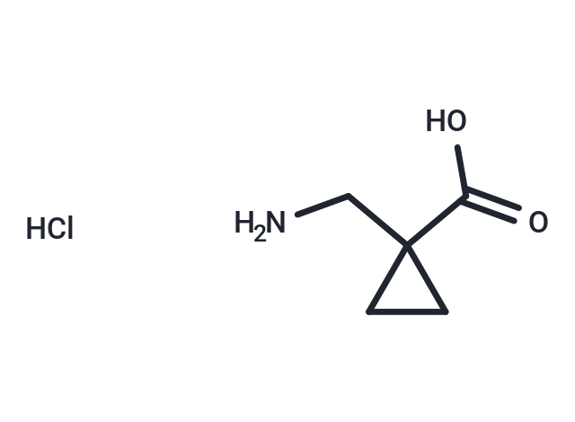 1-(aminomethyl)cyclopropanecarboxylic acid hydrochloride Chemical Structure