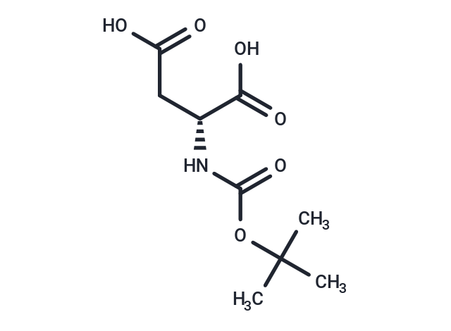 N-Boc-D-aspartic Acid Chemical Structure