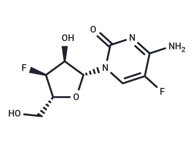 3’-Deoxy-3’,5-difluorocytidine Chemical Structure