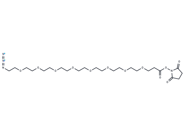 Azido-PEG8-NHS ester Chemical Structure