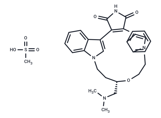 Ruboxistaurin mesylate Chemical Structure