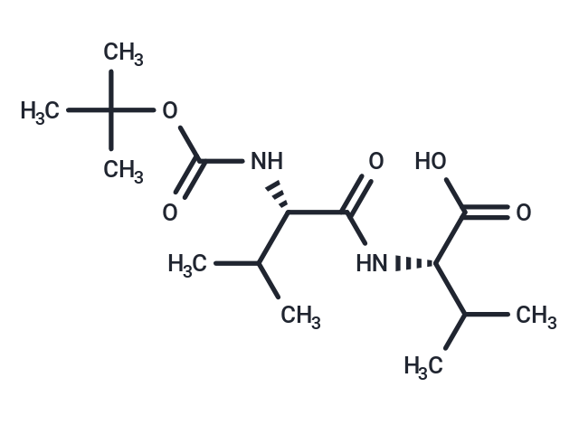 (tert-Butoxycarbonyl)-L-valyl-L-valine Chemical Structure