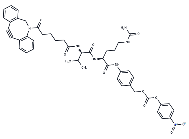 DBCO-Val-Cit-PABC-PNP Chemical Structure