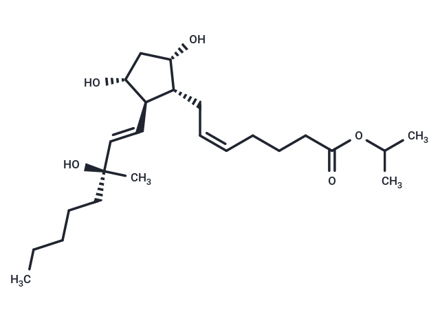 15(S)-15-methyl Prostaglandin F2α isopropyl ester Chemical Structure