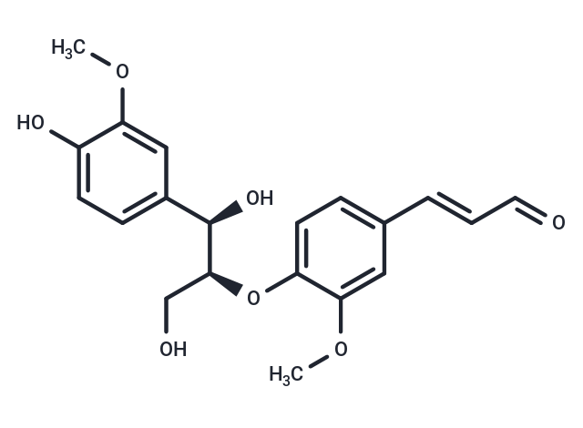 threo-Guaiacylglycerol-beta-coniferyl aldehyde ether Chemical Structure