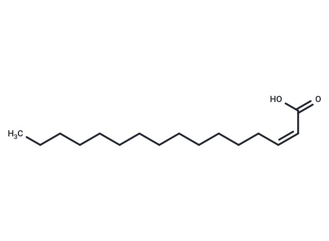 δ2-cis-Hexadecenoic Acid Chemical Structure