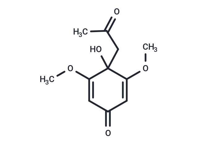 2,6-Dimethoxy-1-acetonylquinol Chemical Structure