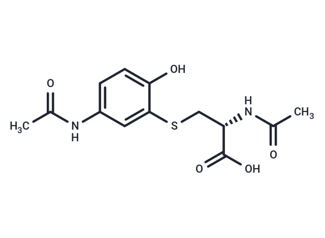 Acetaminophen mercapturate Chemical Structure