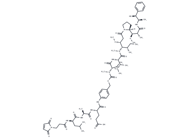 mp-dLAE-PABC-MMAE Chemical Structure