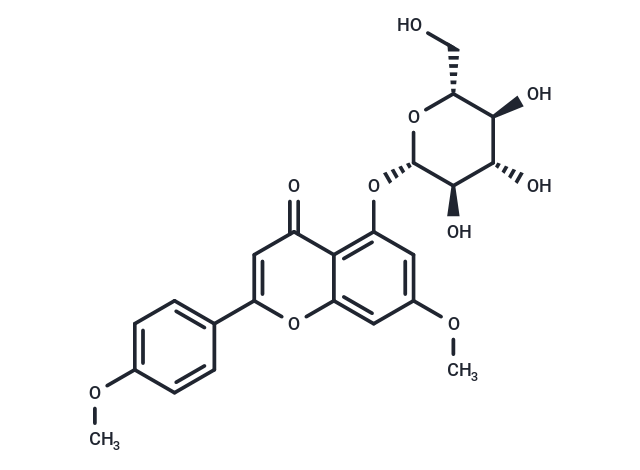 TargetMol Chemical Structure 7,4-Di-O-methylapigenin 5-O-glucoside