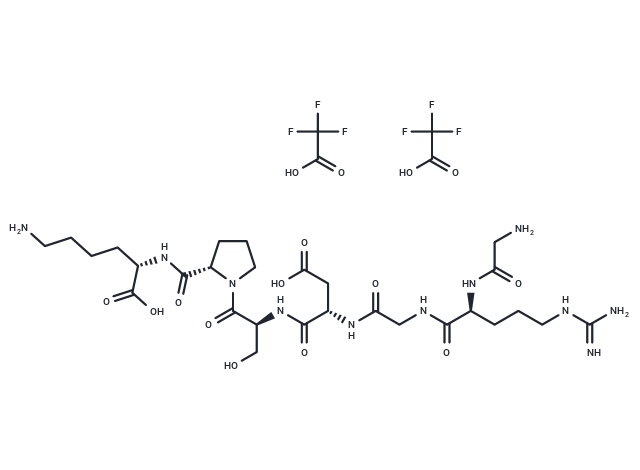 GRGDSPK 2TFA(111119-28-9(free base)) Chemical Structure
