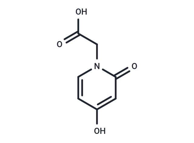 4-Hydroxy-2-oxo-1(2H)-pyridineacetic  acid Chemical Structure