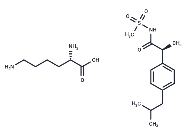 TargetMol Chemical Structure Reparixin L-lysine salt