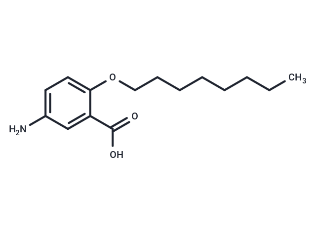 Benzoic acid, 5-amino-2-(octyloxy)- Chemical Structure