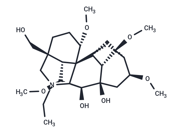 (+)-Lycoctonine Chemical Structure