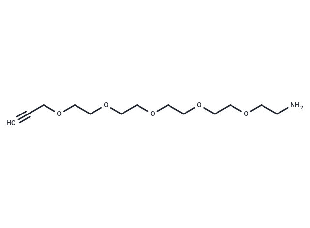 Propargyl-PEG5-amine Chemical Structure
