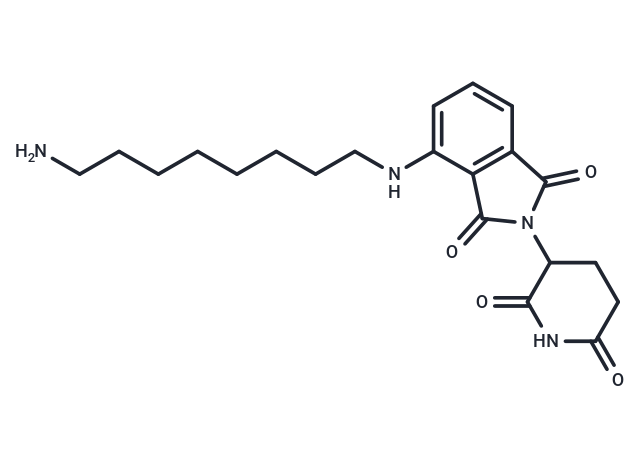 Thalidomide-NH-C8-NH2 Chemical Structure