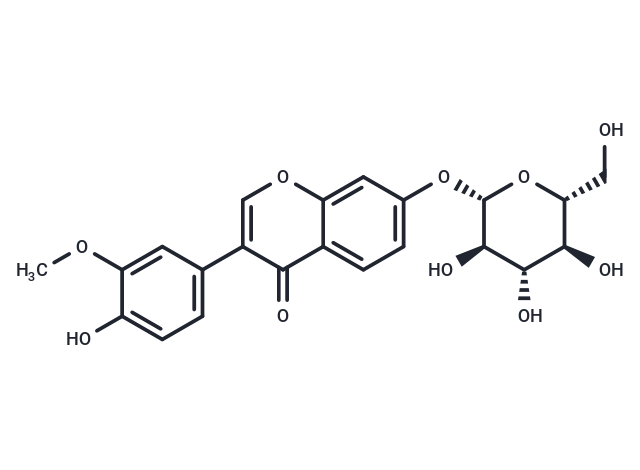 3'-Methoxydaidzin Chemical Structure