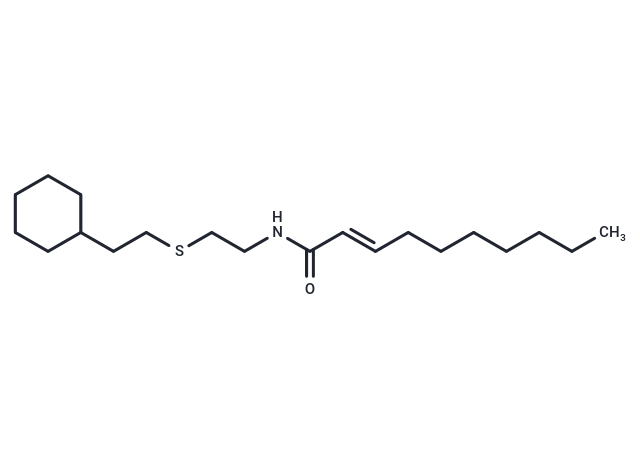 TargetMol Chemical Structure 2-(E-2-decenoylamino)ethyl 2-(cyclohexylethyl) sulfide