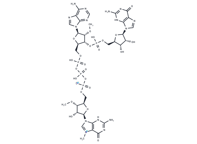 3'Ome-m7GpppAmpG Chemical Structure