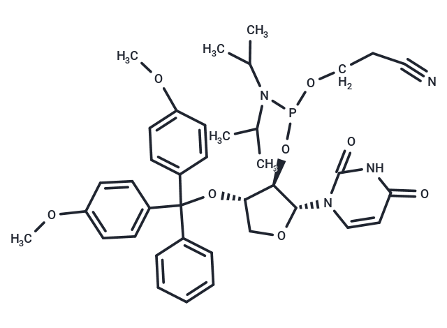DMTr-TNA-U-amidite Chemical Structure