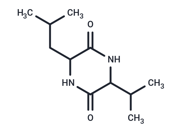 Cyclo(Leu-Val) Chemical Structure