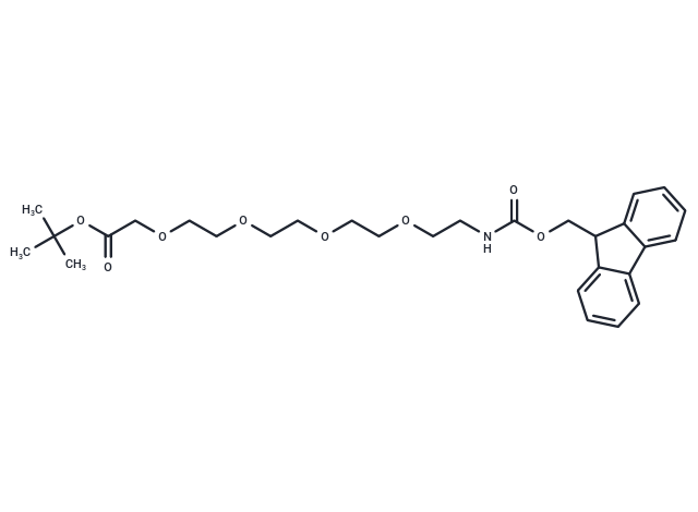 FmocNH-PEG4-t-butyl acetate Chemical Structure