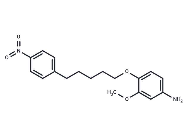 m-Anisidine, 4-((5-(p-nitrophenyl)pentyl)oxy)- Chemical Structure