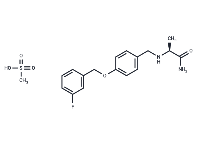 Safinamide mesylate Chemical Structure