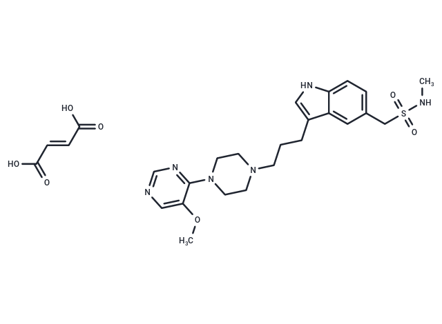 Avitriptan Fumarate Chemical Structure