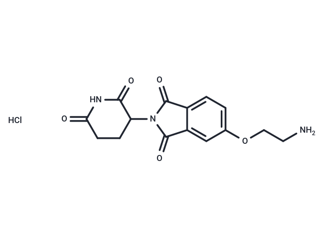 Thalidomide-5-O-C2-NH2 hydrochloride Chemical Structure