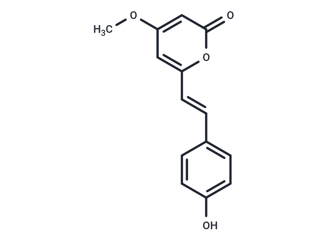 p-Hydroxy-5,6-dehydrokawain Chemical Structure
