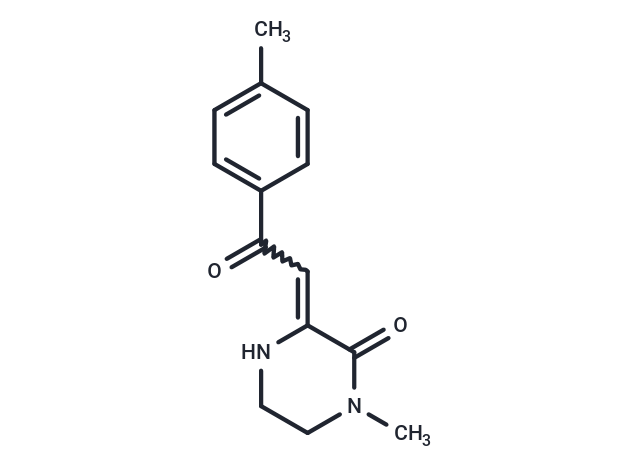 (3Z)-1-methyl-3-[2-(4-methylphenyl)-2-oxo-ethylidene]piperazin-2-one Chemical Structure
