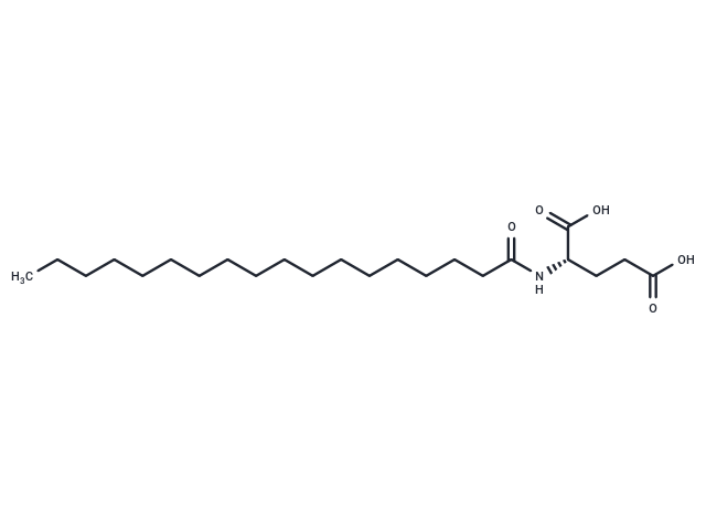 Glutamic acid, N-stearoyl- Chemical Structure