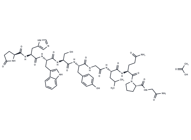 [Gln8]-C517 (LH-RH), chicken acetate Chemical Structure