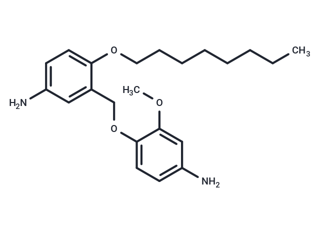 m-Toluidine, alpha-(4-amino-2-methoxyphenoxy)-4-(octyloxy)- Chemical Structure